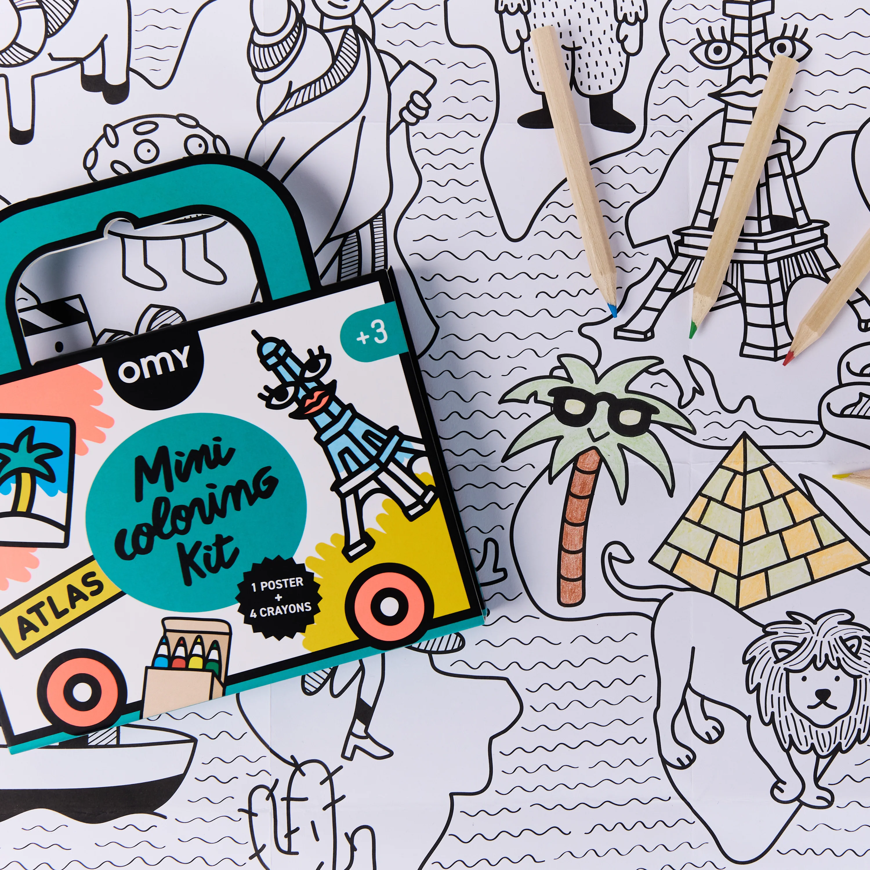 Mini Coloring Kit - Atlas - Image 3